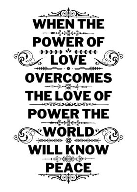 THE POWER OF LOVE