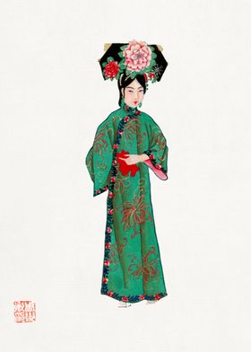 Lady in modern Manchu