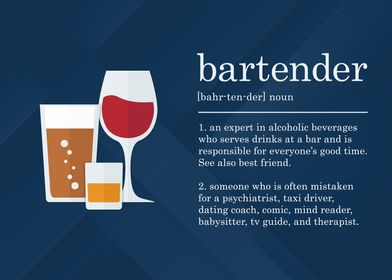 Funny Bartender Definition