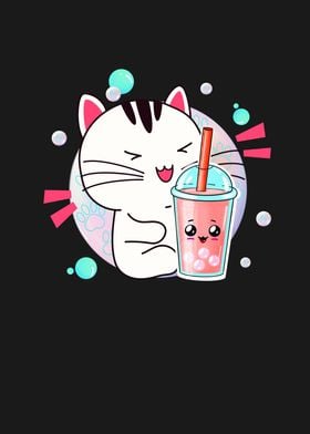 Kawaii Anime Cat Bubble