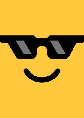 Smiling face sunglasses