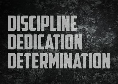 Discipline Dedication