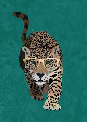 Gold and Green Jaguar