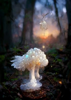 Magic fluffy mushroom