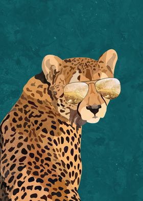 Cool Golden Topgun Cheetah