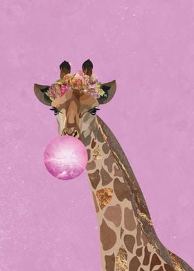 Pink Giraffe Bubblegum