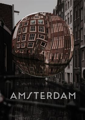 Amsterdam in Glass Ball