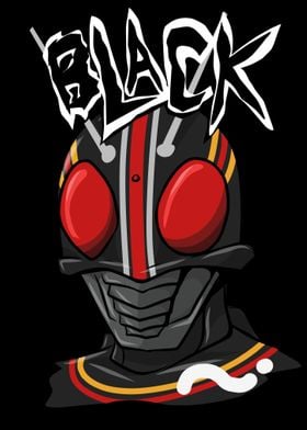 masked rider black