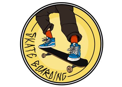 Skateboarding logo