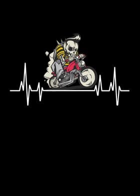 Motorbike Heartbeat Biker