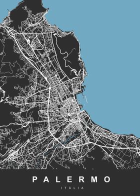 PALERMO ITALY City Map