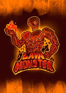 Monster lava illusttration