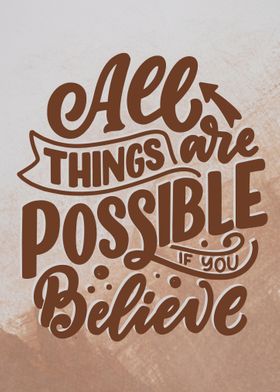 POSSIBLE BELIEVE QUOTE