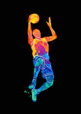 Silhouette basketball