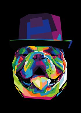 colorful dog vector