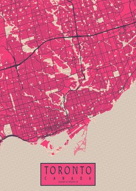 Toronto City map Blossom