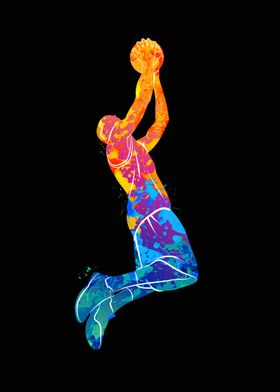 Silhouette basketball