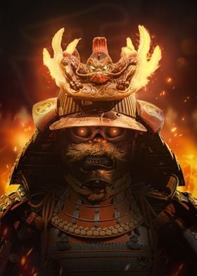 Fire Samurai Warrior
