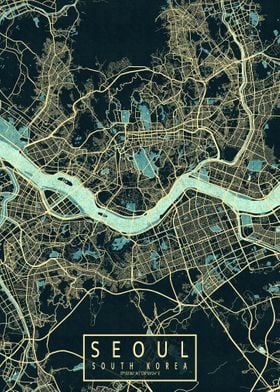 Seoul City Map Summer