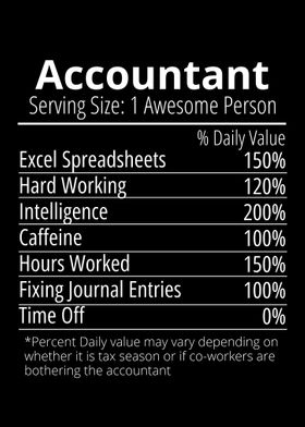 Accountant Nutrition Facts