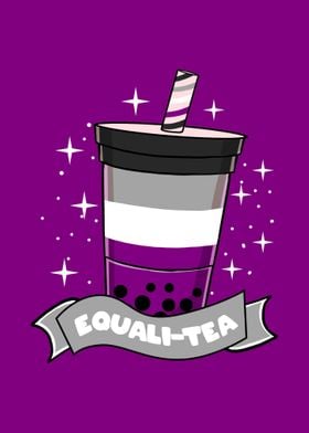 Asexual Pride Bubble Tea
