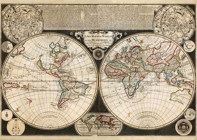 World Map 1721 