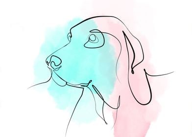 Dog One Line Art