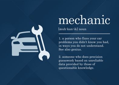 Funny Mechanic Definition