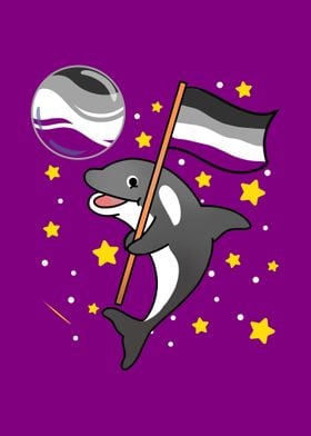 Orca Space Asexual Pride