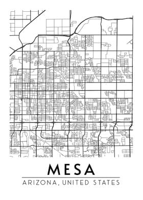 Mesa Arizona Map