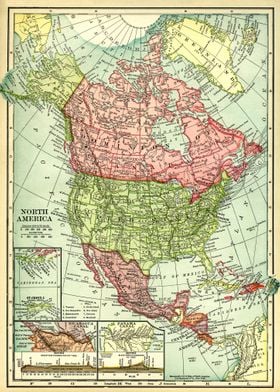 Map of North America