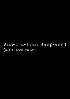 Aussie Dog A Sock Thief