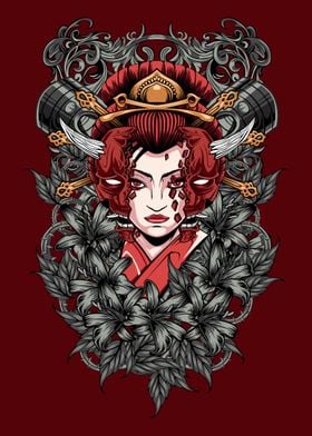 Geisha Oni Demon