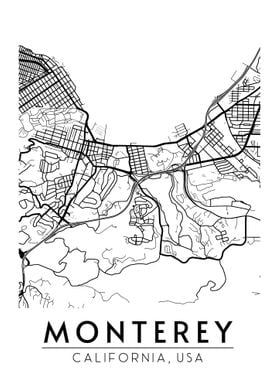 Monterey California Map