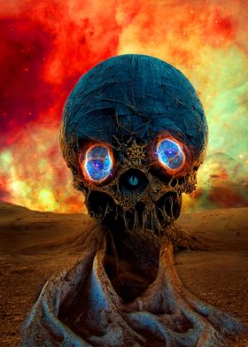 Space skull dream