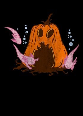 Spooky Halloween Axolotl