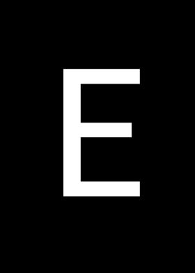 Costume alphabet letters E