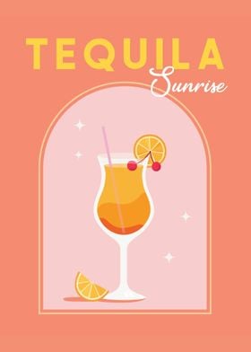 Tequila Sunrise Poster