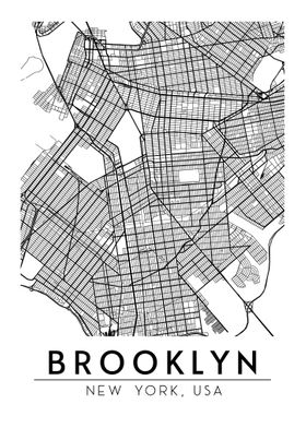 Brooklyn Newyork Map