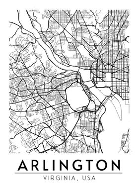 Arlington  virginia Map