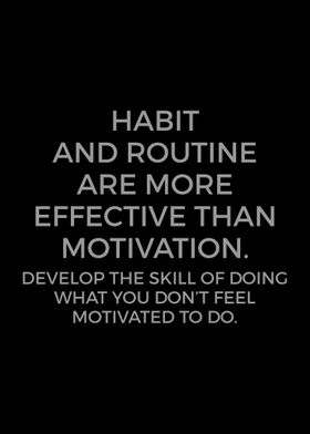 Habit and Routine