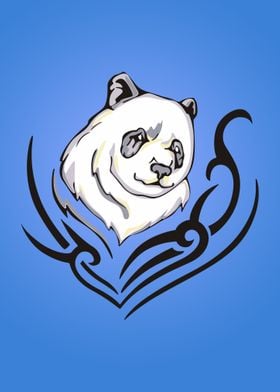 Cute panda logo