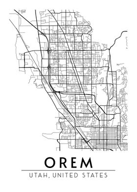 Orem Utah Map