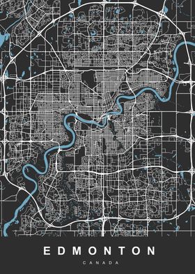 EDMONTON Map CANADA