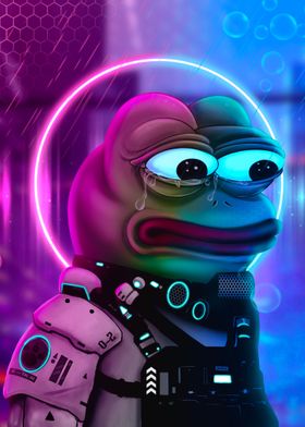 Pepe cyberpunk