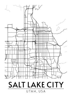 Salt Lake City Utah Map