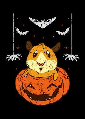 Hamster In Scary Pumpkin