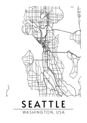 Seattle Washington Map