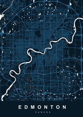 EDMONTON Map CANADA