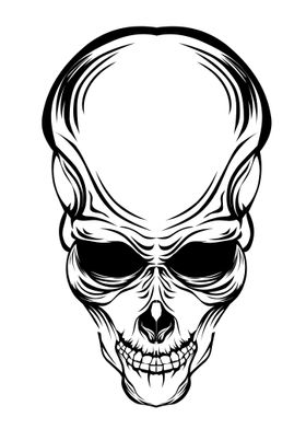 skull alien horror